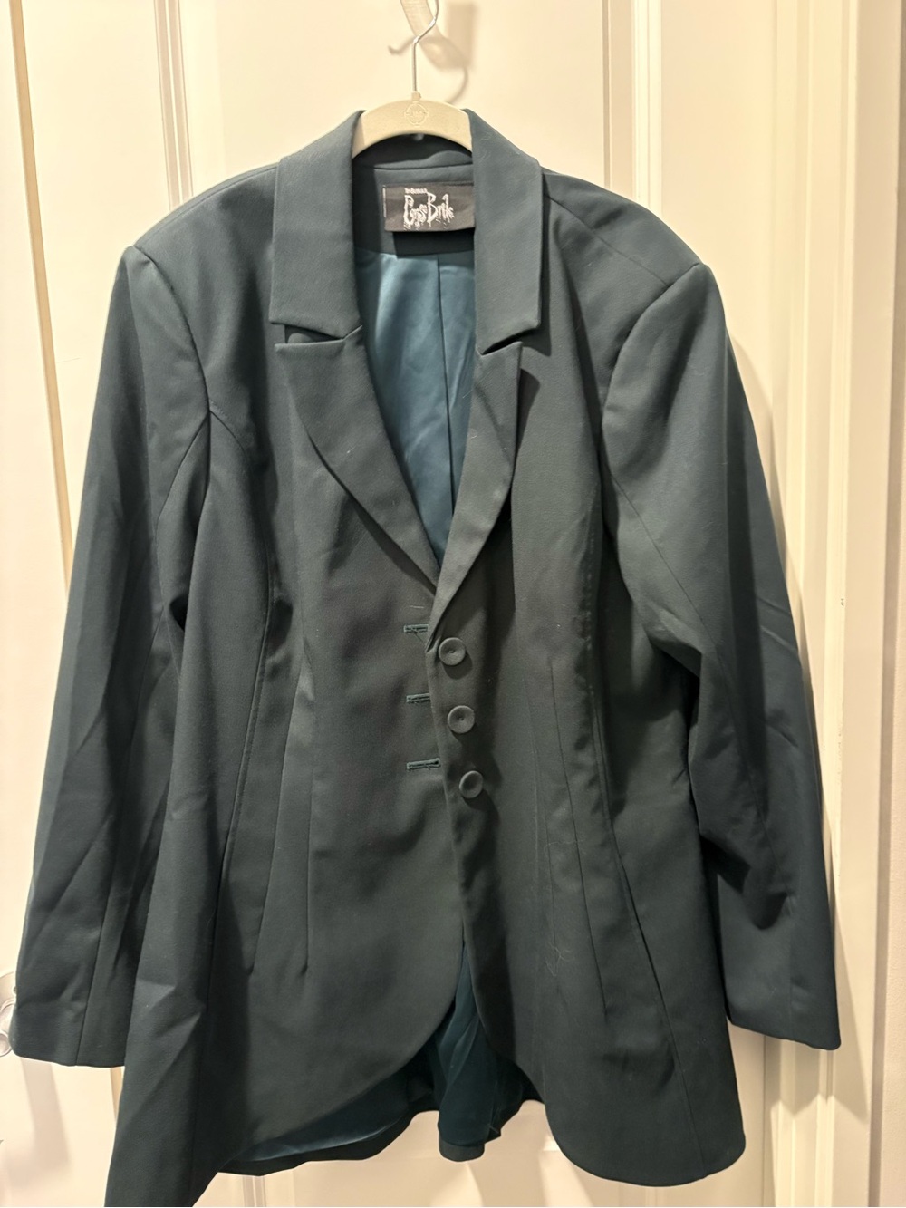 Classic Dark Teal Tailored Blazer Jacket